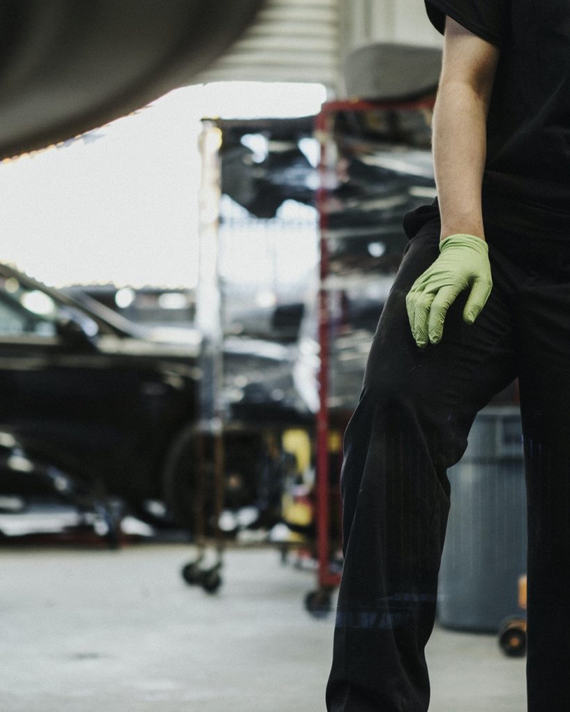 Mechanic at a garage